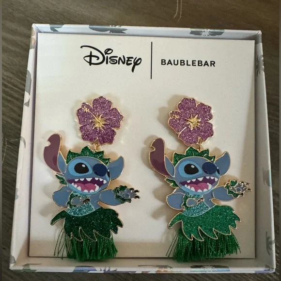 【Baublebar】★ピアス★ Stitch Disney Hula Earrings BaubleBar | Jewelry | Baublebar Disney Stitch Hula Earrings